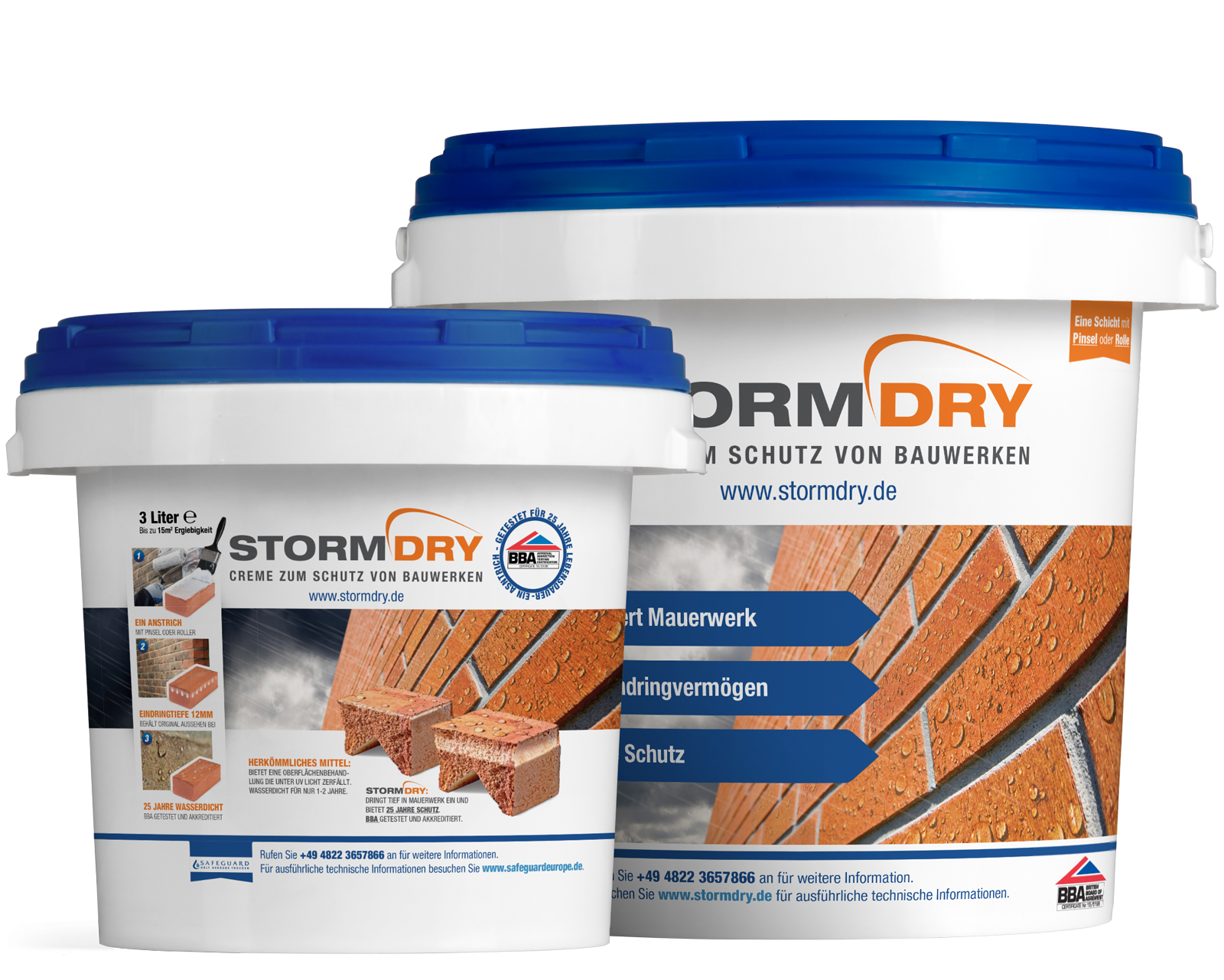 Stormdry Creme zum Schutz von Bauwerken