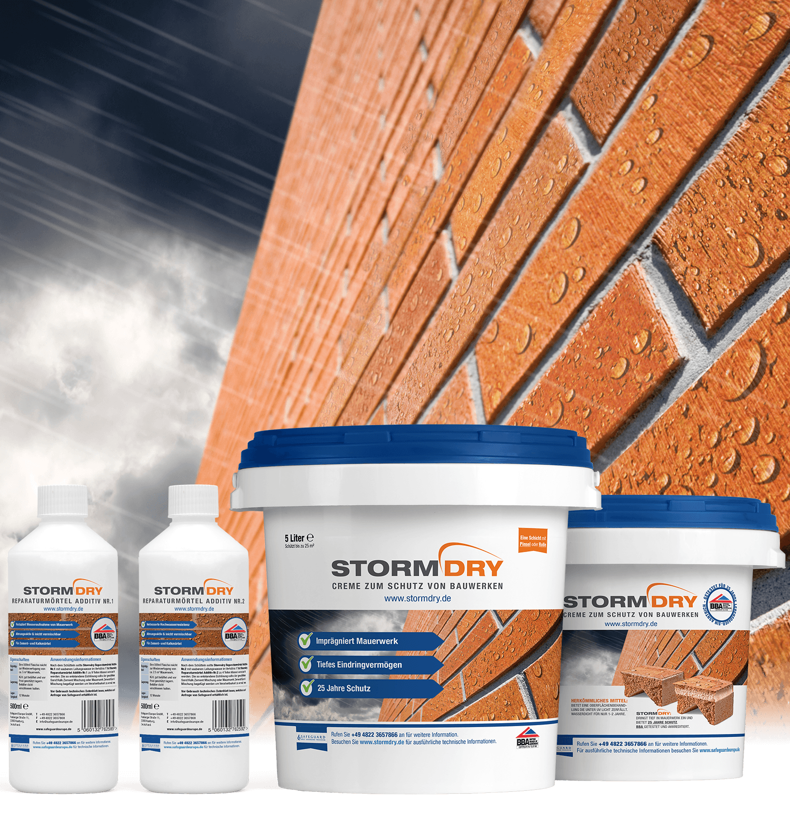 Das Stormdry System - Das vollständige Angebot zur Hydrophobierung von Mauerwerk